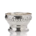 A. Dragsted. Skønvirke bowl of hammered silver