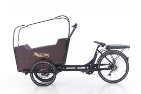 Mustang Cargo Electric el-ladcykel med 8 gear - Black