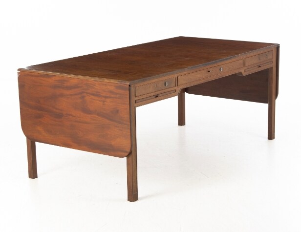 Kaare Klint. Freestanding mahogany desk, model 4113