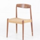 Poul M. Volther. Teak and wicker chair