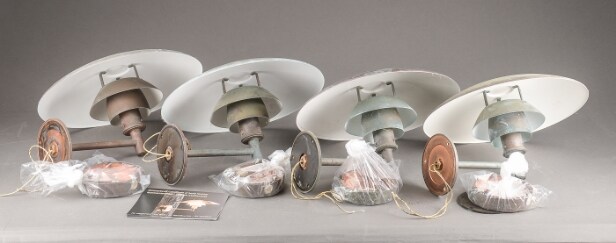 Poul Henningsen. PH 4½ 4 udendørs lampe af kobber