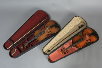 2 violiner i kasser, heraf een Gewa (2)