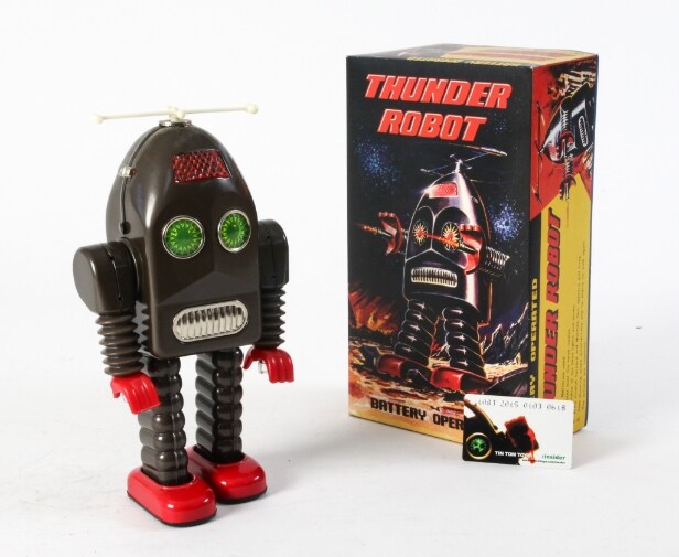 Tin Tom Toys. Thunder Robot. Batteridrevet robot, Limited edition