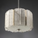 Kaiser. Chandelier made of glass and chrome-plated metal