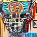 Alf Pedersen. Komposition. `Last round` 115x160 cm.