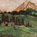 Walter Friederici, 'Rubihorn und Nebelhorn bei Obersdorf', Ölgemälde, 55,5 x 68 cm