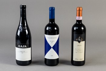 3 fl. Italienske vine, bl.a Gaja Barbaresco 1998 (3)
