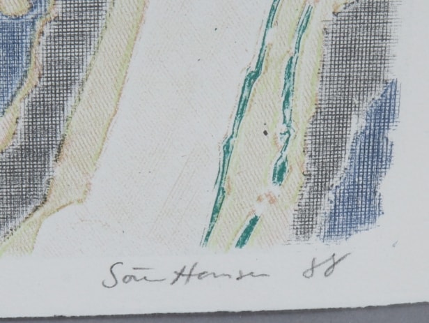 Henrik Scheel Andersen. Søren Hansen. mfl. (cd) Fire litografier (4)