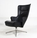 Roger Persson for Swedese. High-backed armchair and stool (2)