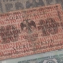 Collection of banknotes in folder, including Russia and France (142)