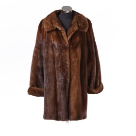 Saga Mink. Mink coat in A-shape, size 38