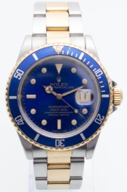 Rolex Submariner. Men's watch in steel and 18 kt. gold, ref. no. 16613