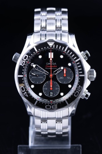 Omega Seamaster Professional Diver Co-Axial Chronometer herreur af stål, Ø 44 mm