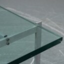 Poul Kjærholm. Sofabord med glasplade, model PK-61 