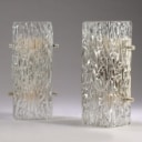 Kaiser. Et par væglamper af glas fra 70'erne (2)