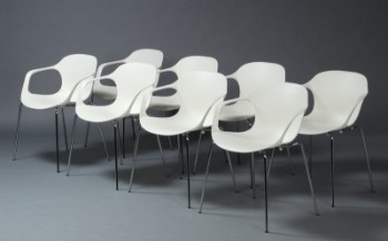 Kasper Salto. Et sæt på 8 armstole, model NAP. (8)