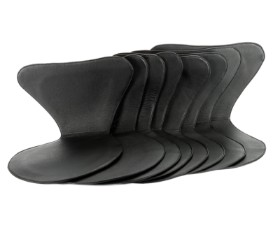 Leather covers for 7 chairs, set of 8. (8)