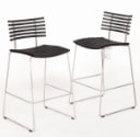 426. Henrik Lehm for Gramrode Møbelfabrik. Pair of barstools of black-lacquered ash wood. (2)