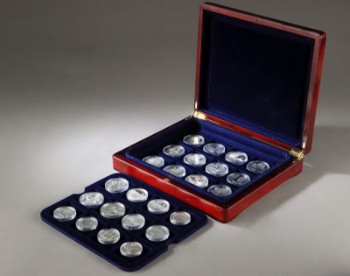 Samling mønter og medaljer af SØLV (24)