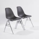 Eames skalstole Model DSS seks styk antrasit grå (6)