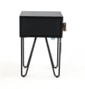 181 Auping. Bedside table, black, model pixel