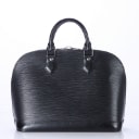 Louis Vuitton: An 'Alma' PM bag of black Epi leather. 2007.