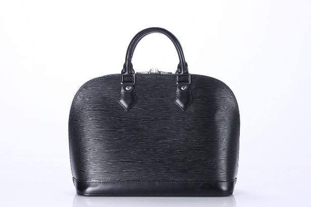 Louis Vuitton: An 'Alma' PM bag of black Epi leather. 2007.