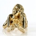 Robbi Jones: Erotisk skulptur model Madonna, poleret messing.