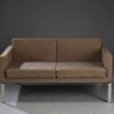C.F. Møller Topersoners sofa med stel af metal model CFM 06