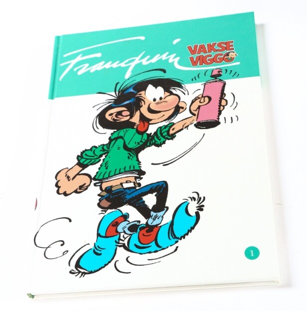 Egmont Serieforlaget. André Franquin / Marsu. Vakse Viggo-bøger bd. 1-7 i kassette.
