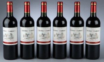 Rødvin. Et sæt på 6 flasker Chateau Barraud Montagne Saint-Emillion 2005
