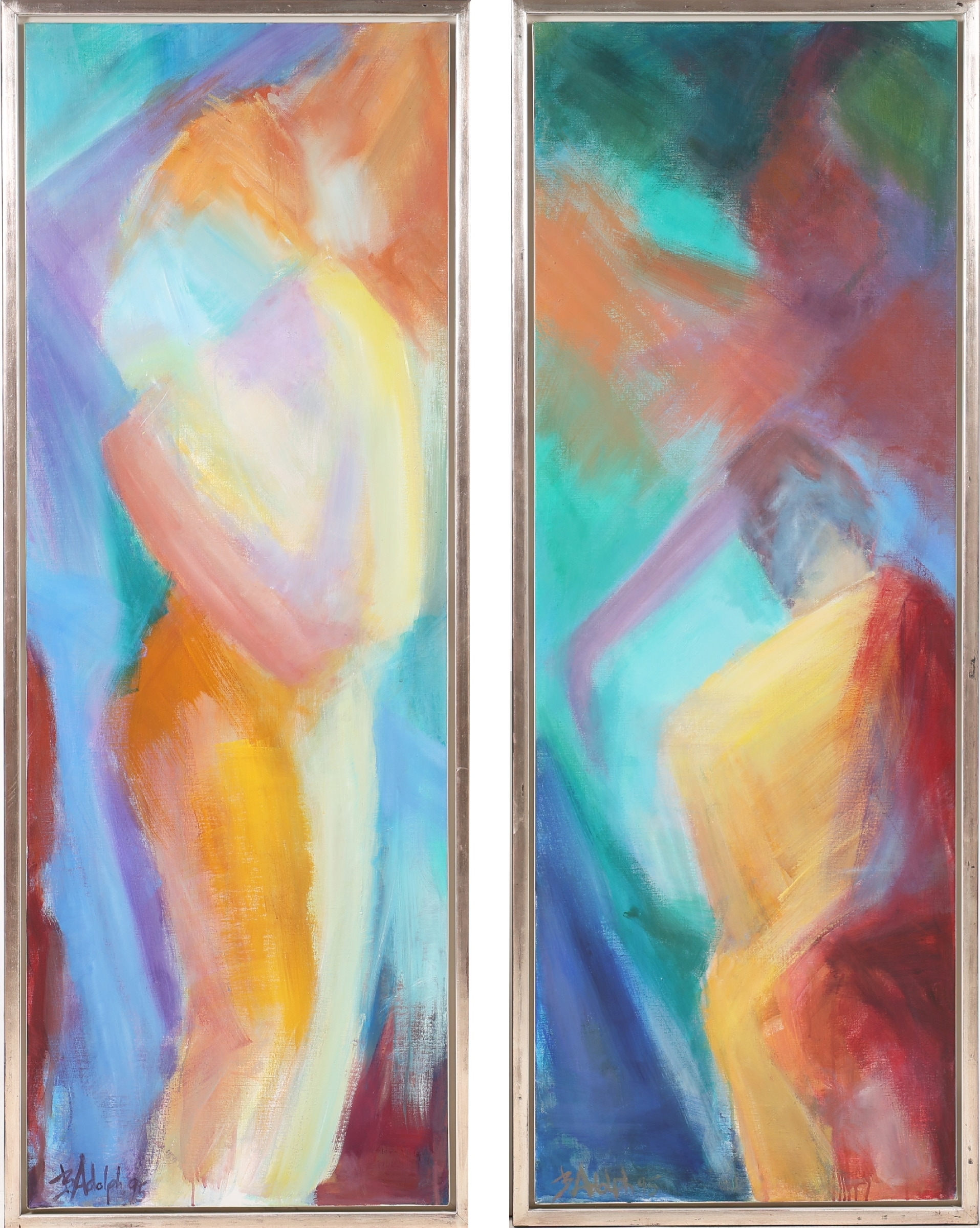 Bente Adolph: 'Women in Dance', diptych