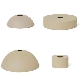 Ferm living. Fire lampe skærme. Hoop, Record, Collect, Disc. Cashmere (4)