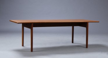 et eller andet sted Hold sammen med stribe Hans J. Wegner. Sofabord, model AT15, teaktræ - Lauritz.com