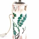 Japansk bordlampe af fajance, Jugend stil, ca. 1900