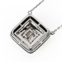 Diamant halssmykke af 18 kt hvidguld, ca 0.79 ct