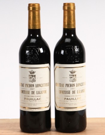 2 flasker Château Pichon Longueville Comtesse de Lalande Pauillac (Grand Cru Classé) 1997 (2)
