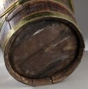 Engelsk spand / vinkøler i eg og messing, 1800-tallet