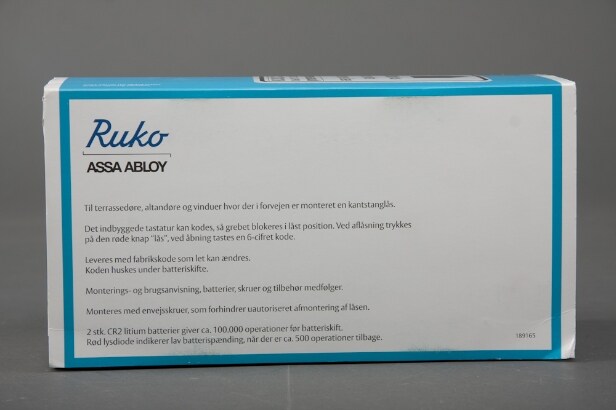 Ruko elektronisk terrasselås Denne vare er sat til omsalg under nyt varenummer 2109510