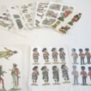 Samling gamle glansbilleder. Ca. 1920-1950. (13 albums + løse ark m.m.)