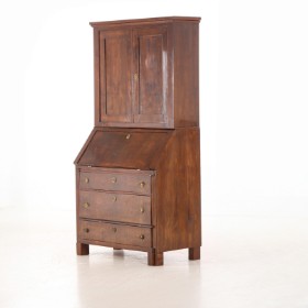 Two-part mahogany chatol, 19th century