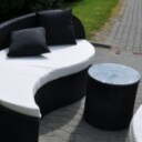 Mayfame. Havemøbler af sort polyrattan