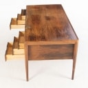 Erik Severin Risager-Hansen. Freestanding rosewood desk, model '66'