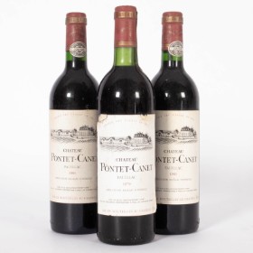 Tre flasker Chateau Pontet-Canet (3)