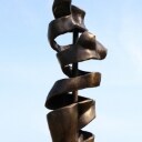 Pierre Martin. Bronzeskulptur, New Turning Torse, 'Female', H. ca. 124 cm