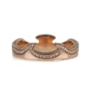 Georg Jensen. Fusion brilliant-cut ring in 18 kt gold. 0.19 ct.