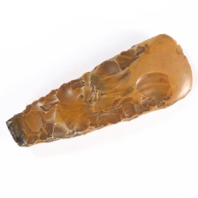 Danish antiquity. Ax in reddish flint, 12.5 cm.