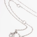 Cartier 'Double C' brilliant charm and necklace in 18kt white gold