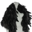 7216 - Kopenhagen Fur. Unique cardigan made of fox and fabric. size 32