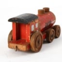 Lego. Tog med 3 vogne af træ (4)